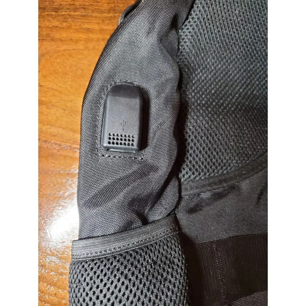 Yamtion Backpack Black Travel Laptop Bag Men Unisex School College Bookbag Used